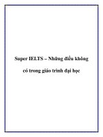 Super IELTS – Những điều không có trong giáo trình đại học pdf