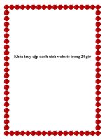 Khóa truy cập danh sách website trong 24 giờ. potx