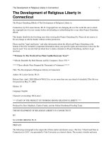 The Development of Religious Liberty in Connecticut pdf