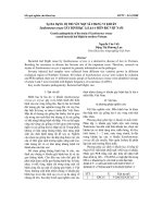 Sự ĐA DạNG DI TRUYềN MộT Số CHủNG VI KHUẩN Xanthomonas oryzae GÂY BệNH BạC Lá LúA ở MIềN BắC VIệT NAM doc