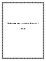 Những nền tảng của Active Directory – bài II doc
