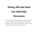 Hướng dẫn làm bánh rán chính hiệu Doreamon pptx