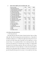 PHÂN TÍCH THÔNG SỐ TÀI CHÍNH 2009 - 2011 potx