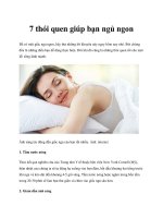7 thói quen giúp bạn ngủ ngon pdf