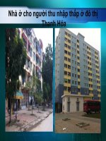 Đề tài: Nhà ở cho người thu nhập thấp ở đô thị Thanh Hóa pptx