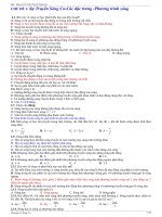 Bài tập ôn tập sóng cơ CÓ ĐÁP ÁN - Tập 4