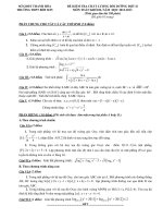 Đề thi thử ĐH môn Toán khối  B