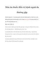 Món ăn thuốc điều trị bệnh ngoài da thường gặp potx