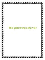 Thư giãn trong công việc pot