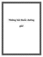 Những bài thuốc dưỡng già! ppt