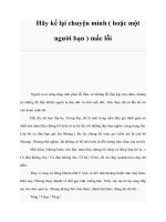 Hãy kể lại chuyện mình ( hoặc một người bạn ) mắc lỗi doc