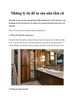 Những lý do để tu sửa nhà tắm cũ docx