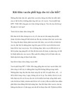 Khi tiêm vaccin phối hợp cho trẻ cần biết? potx