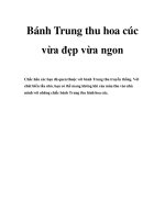 Bánh Trung thu hoa cúc vừa đẹp vừa ngon pptx