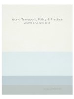 World Transport, Policy & Practice Volume 17.2 June 2011 pot