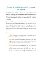 3 cách có thể khiến bạn lãng phí tiền trên quảng cáo Adwords potx