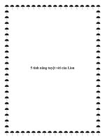 5 tính năng tuyệt vời của Lion doc