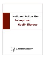 National Action Plan to Improve Health Literacy doc