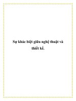 Sự khác biệt giữa nghệ thuật và thiết kế. pdf