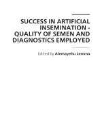 SUCCESS IN ARTIFICIAL INSEMINATION - QUALITY OF SEMEN AND DIAGNOSTICS EMPLOYED pptx