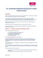 C01 - Fundamentals of Management Accounting (2011 syllabus) A guide for students pot