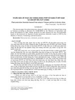Thuốc bảo vệ thực vật không được phép sử dụng ở Việt Nam và vấn đề tiêu huỷ chúng docx