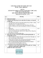 đáp án đề thi lí thuyết tốt nghiệp khóa 3 - quản trị nhà hàng - mã đề thi qtnh - lt (38)