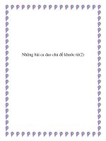 Những bài ca dao chủ đề khước từ ppt