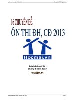 16 chuyên đề hóa học 12 luyện thi đại học