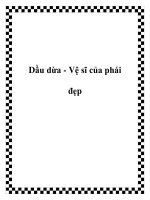 Dầu dừa - Vệ sĩ của phái đẹp potx