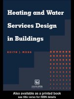 Heating and Water Services Design in Buildings pptx