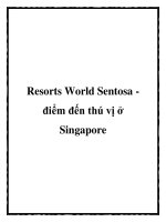 Resorts World Sentosa điểm đến thú vị ở Singapore potx