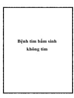 Bệnh tim bẩm sinh không tím pdf