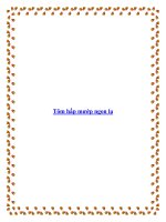 Tôm hấp mướp ngon lạ doc