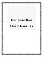 Tháng Giêng, tháng Chạp và 12 con Giáp pptx