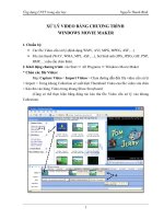 xu ly video bang windows movie maker