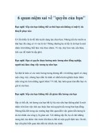 6 quan niệm sai về 