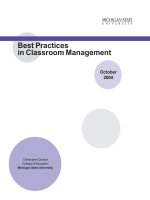 Best Practices in Classroom Management doc
