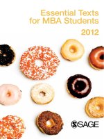 Essential Texts for MBA Students 2012 pptx
