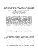 ỨNG DỤNG GIS TRONG ĐÁNH GIÁ ĐẤT ĐAI PHỤC VỤ QUI HOẠCH PHÁT TRIỂN CÂY CAO SU TIỂU ĐIỀN TẠI HUYỆN HẢI LĂNG TỈNH QUẢNG TRỊ pdf