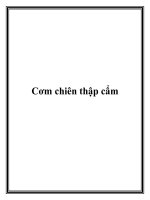 Cơm chiên thập cẩm pptx