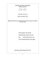 Đánh giá thực trạng phát triển du lịch bền vững tại Vườn Quốc Gia Xuân Thủy