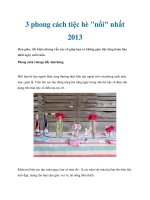 3 phong cách tiệc hè 