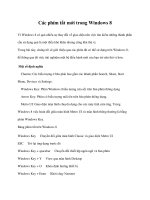 Các phím tắt mới trong Windows 8 pptx