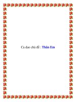 Ca dao chủ đề : Thân Em pdf