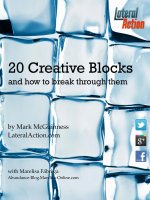 20 Creative Blocks and how to break through them ppt