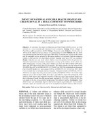 IMPACT OF MATERNAL AND CHILD HEALTH STRATEGY ON CHILD SURVIVAL IN A RURAL COMMUNITY OF PONDICHERRY pptx