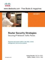 router security strategies - securing ip network traffic planes