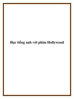 Học tiếng anh với phim Hollywood potx