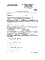 Đề thi thử đại học lần IV năm học 2011 - 2012 Môn hóa học - THPT chuyên KHTN - Mã đề thi 132 potx
